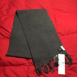 NWT Kasper ASL Blue Grey Wool Blend Scarf